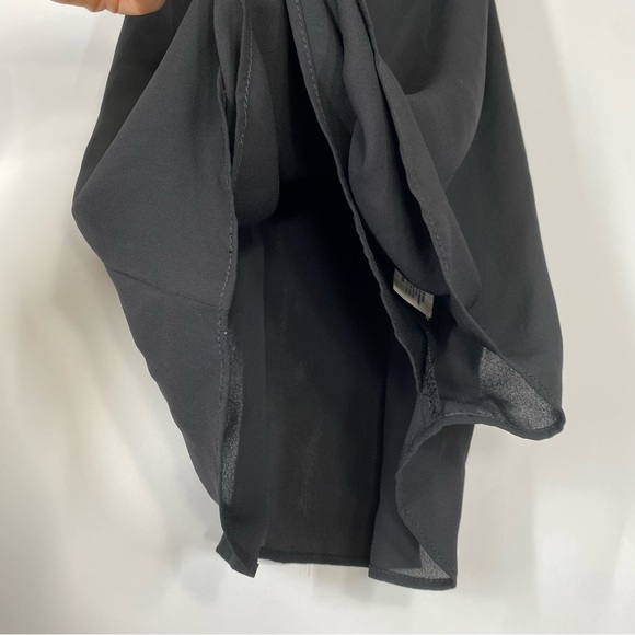 Krisa Black Draped Neck Sleeveless Top. Size XS - Picture 9 of 13